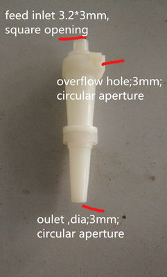 Sanayi Nişasta Makine Yedek Parçaları Beyaz Kauçuk Siklon 10mm Veya 15mm