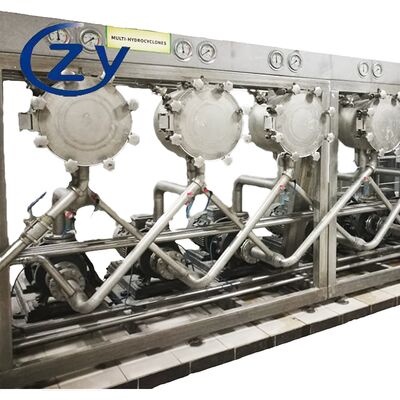 Optimize edilen yumurtalık bitki ayrımı ile özelleştirilebilir nişastalı çok siklon