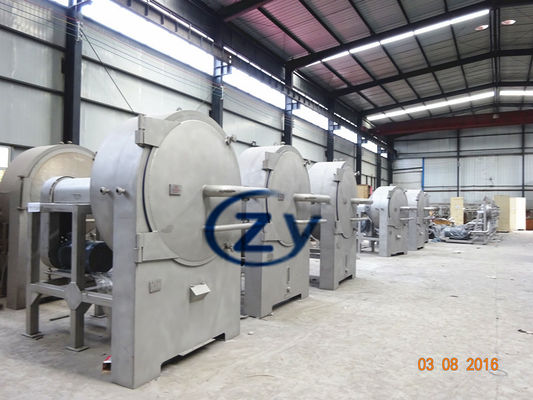 SS304 Santrifüj Elek Tatlı Patates Nişastası Makinesi 45kw Yatay Tip Ekran