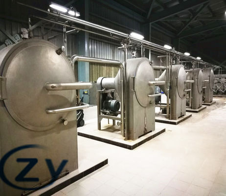 Nijerya'da Tam Set Paslanmaz Çelik 304 Tapyoka Nişasta Makinesi