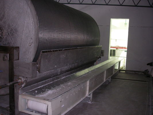 SS304 Döner Vakum Tatlı Patates Nişastası Makinesi Filtre Nişasta Susuzlaştırma Makinesi