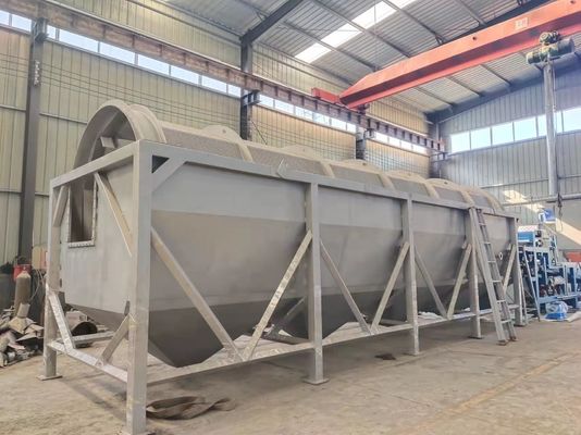 Büyük Taşıma Kapasitesi Manyok Tambur Döner Çamaşır Makinesi SS304 Malzeme