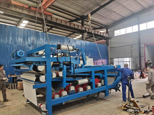 Güç 4kw Manyok Fiber Nem Susuzlaştırma Makinesi Bantlı Pres Makinesi